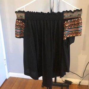 Black Off the Shoulder Blouse